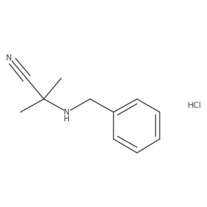 2-(Benzylamino)-2-methylpropanenitrile hydrochloride结构式