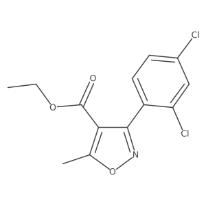 Ethyl 3-(2,4-dichlorophenyl)-5-methylisoxazole-4-carboxylate Structure