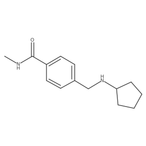 4-[(cyclopentylamino)methyl]-N-methylbenzamide Structure