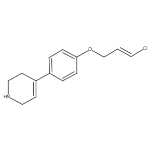 4-[4-[(3-Chloro-2-propen-1-yl)oxy]phenyl]-1,2,3,6-tetrahydropyridine Structure