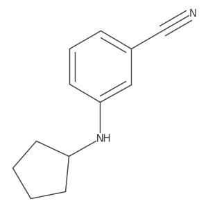 3-(Cyclopentylamino)benzonitrile结构式