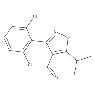 3-(2,6-Dichlorophenyl)-5-(1-methylethyl)-4-isoxazolecarbaldehyde Structure