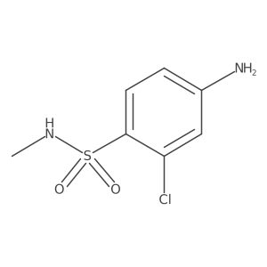 4-amino-2-chloro-N-methylbenzenesulfonamide结构式