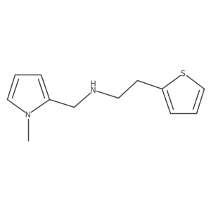 [(1-Methyl-1H-pyrrol-2-yl)methyl][2-(thiophen-2-yl)ethyl]amine结构式