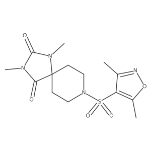 8-[(3,5-Dimethyl-1,2-oxazol-4-yl)sulfonyl]-1,3-dimethyl-1,3,8-triazaspiro[4.5]decane-2,4-dione Structure