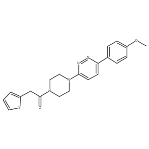 1-(4-(6-(4-Methoxyphenyl)pyridazin-3-yl)piperazin-1-yl)-2-(thiophen-2-yl)ethanone结构式