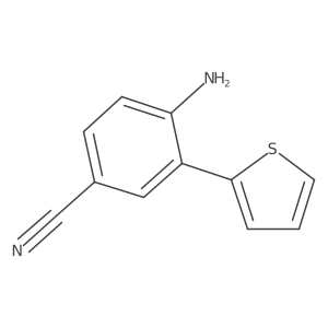 4-Amino-3-(2-thienyl)-benzonitrile Structure