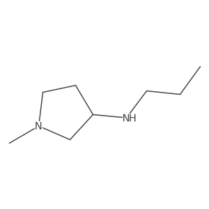 1-methyl-N-propylpyrrolidin-3-amine结构式
