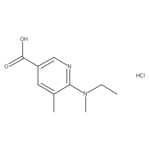 6-(Ethylmethylamino)-5-methylnicotinic acid hydrochloride Structure