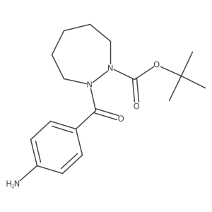 Tert-butyl 2-(4-aminobenzoyl)-1,2-diazepane-1-carboxylate Structure