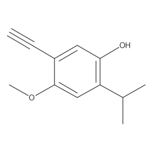 5-Ethynyl-2-isopropyl-4-methoxyphenol结构式
