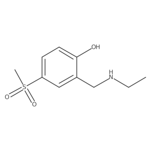 2-Ethylaminomethyl-4-methanesulfonyl-phenol结构式