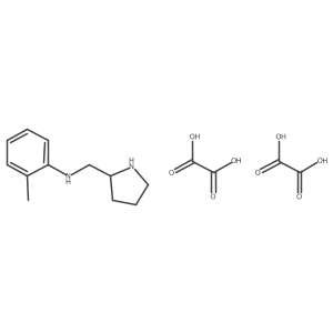 2-Methyl-N-(pyrrolidin-2-ylmethyl)aniline dioxalate结构式