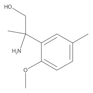 2-Amino-2-(2-methoxy-5-methylphenyl)propan-1-ol结构式