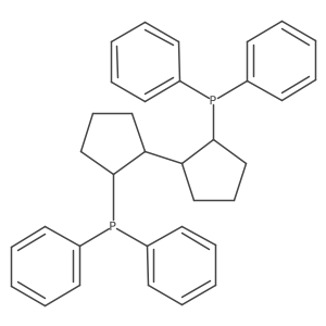 2,2'-Bis(diphenylphosphino)-1,1'-bi(cyclopentane) Structure