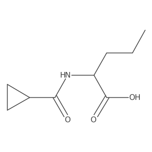 2-(Cyclopropylformamido)pentanoic acid结构式