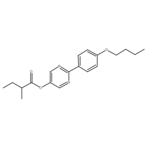 Butanoic acid, 2-methyl-, 2-(4-butoxyphenyl)-5-pyrimidinyl ester, (S)-结构式