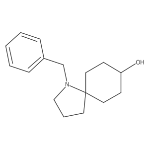 trans-1-(Phenylmethyl)-1-azaspiro[4.5]decan-8-ol Structure