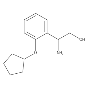 (2R)-2-Amino-2-(2-cyclopentyloxyphenyl)ethan-1-OL Structure