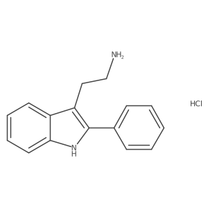 2-(2-Phenyl-1H-indol-3-yl)ethanamine HCl结构式