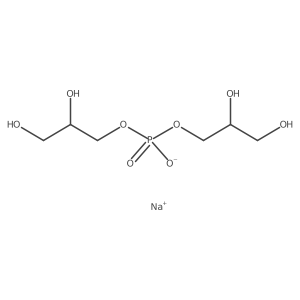 Sodium(S)-2,3-dihydroxypropyl(2,3-dihydroxypropyl)phosphate结构式
