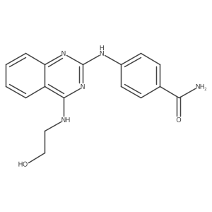 4-((4-((2-Hydroxyethyl)amino)quinazolin-2-yl)amino)benzamide Structure
