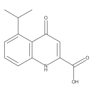 4-oxo-5-propan-2-yl-1H-quinoline-2-carboxylic acid结构式