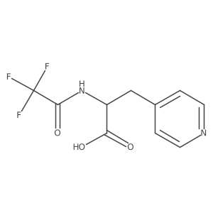 (2S)-3-(pyridin-4-yl)-2-(trifluoroacetamido)propanoic acid结构式