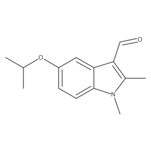 5-isopropoxy-1,2-dimethyl-1H-indole-3-carbaldehyde Structure