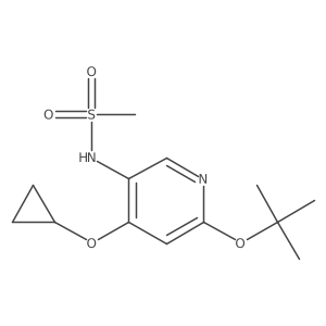 N-(6-Tert-butoxy-4-cyclopropoxypyridin-3-YL)methanesulfonamide结构式