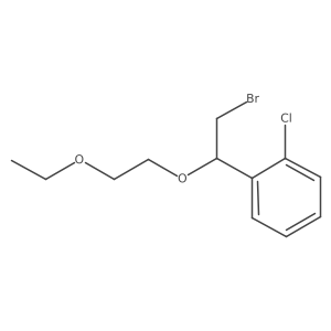 1-[2-Bromo-1-(2-ethoxyethoxy)ethyl]-2-chlorobenzene Structure