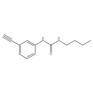 3-Butyl-1-(3-ethynylphenyl)urea结构式