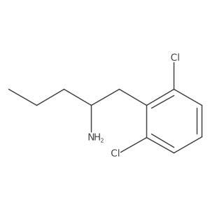 1-(2,6-Dichlorophenyl)pentan-2-amine结构式