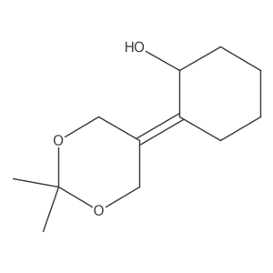 2-(2,2-Dimethyl-1,3-dioxan-5-ylidene)cyclohexanol结构式