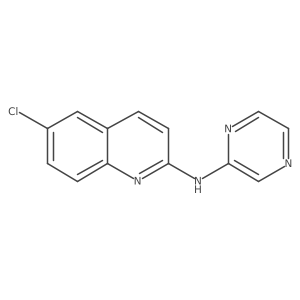 6-Chloro-N-2-pyrazinyl-2-quinolinamine结构式
