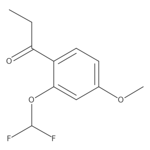 2'-(Difluoromethoxy)-4'-methoxypropiophenone结构式