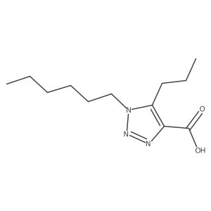 1-Hexyl-5-propyl-1h-1,2,3-triazole-4-carboxylic acid结构式