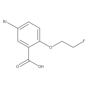5-Bromo-2-(2-fluoroethoxy)benzoic acid Structure