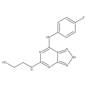 2-((7-((4-fluorophenyl)amino)-3H-[1,2,3]triazolo[4,5-d]pyrimidin-5-yl)amino)ethanol Structure