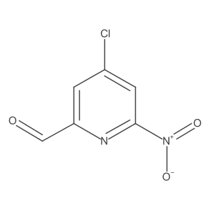 4-Chloro-6-nitropyridine-2-carbaldehyde结构式