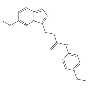 N-(4-methoxyphenyl)-3-(6-methoxy[1,2,4]triazolo[4,3-b]pyridazin-3-yl)propanamide Structure