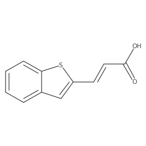 3-(1-Benzothiophen-2-yl)prop-2-enoic acid结构式