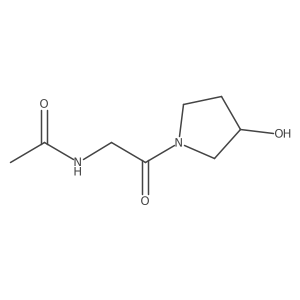 N-[2-(3-hydroxypyrrolidin-1-yl)-2-oxoethyl]acetamide Structure