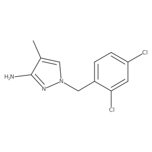 1-(2,4-Dichlorobenzyl)-4-methyl-1H-pyrazol-3-amine结构式