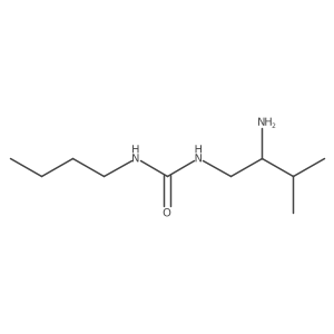 3-(2-Amino-3-methylbutyl)-1-butylurea Structure