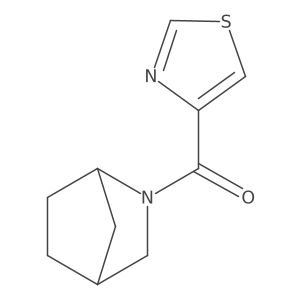 2-(1,3-Thiazole-4-carbonyl)-2-azabicyclo[2.2.1]heptane结构式