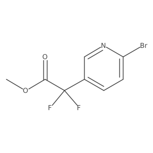 Methyl 2-(6-bromopyridin-3-yl)-2,2-difluoroacetate Structure