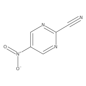 5-Nitropyrimidine-2-carbonitrile Structure