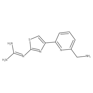 4-(6-Aminomethylpyridin-2-yl)-2-(diaminomethyleneamino)thiazole结构式