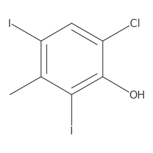 6-Chloro-2,4-diiodo-3-methylphenol Structure